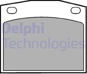 Delphi LP118 - Brake Pad Set, disc brake autospares.lv