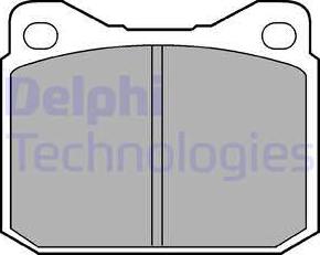 Delphi LP117 - Brake Pad Set, disc brake autospares.lv