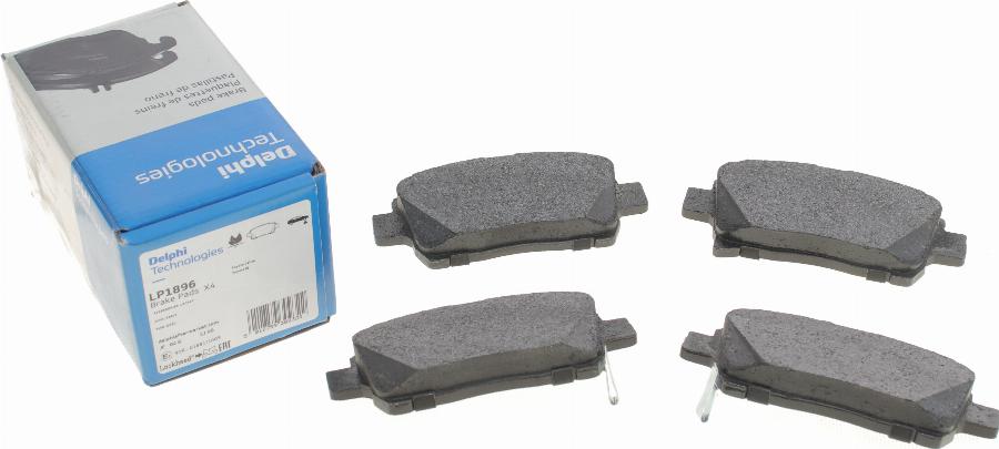 Delphi LP1896 - Brake Pad Set, disc brake autospares.lv