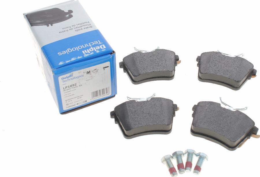 Delphi LP1892 - Brake Pad Set, disc brake autospares.lv