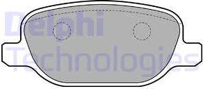 Delphi LP1845 - Brake Pad Set, disc brake autospares.lv