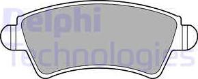 Delphi LP1846 - Brake Pad Set, disc brake autospares.lv