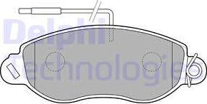 Delphi LP1848 - Brake Pad Set, disc brake autospares.lv