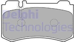 Delphi LP1842 - Brake Pad Set, disc brake autospares.lv