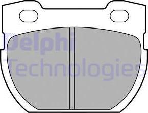 Delphi LP1847-18B1 - Brake Pad Set, disc brake autospares.lv