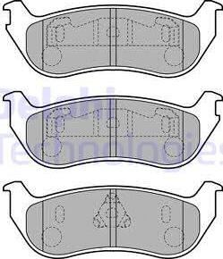 Delphi LP1859 - Brake Pad Set, disc brake autospares.lv