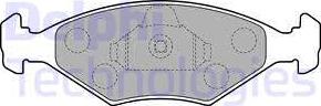 Delphi LP1854-18B1 - Brake Pad Set, disc brake autospares.lv