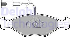 Delphi LP1855 - Brake Pad Set, disc brake autospares.lv