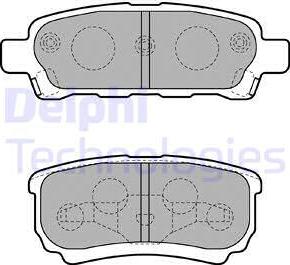 Delphi LP1852 - Brake Pad Set, disc brake autospares.lv