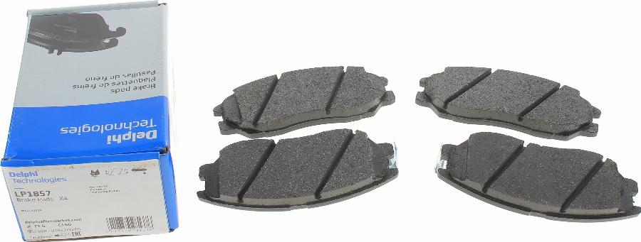 Delphi LP1857 - Brake Pad Set, disc brake autospares.lv