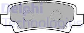 Delphi LP1864 - Brake Pad Set, disc brake autospares.lv