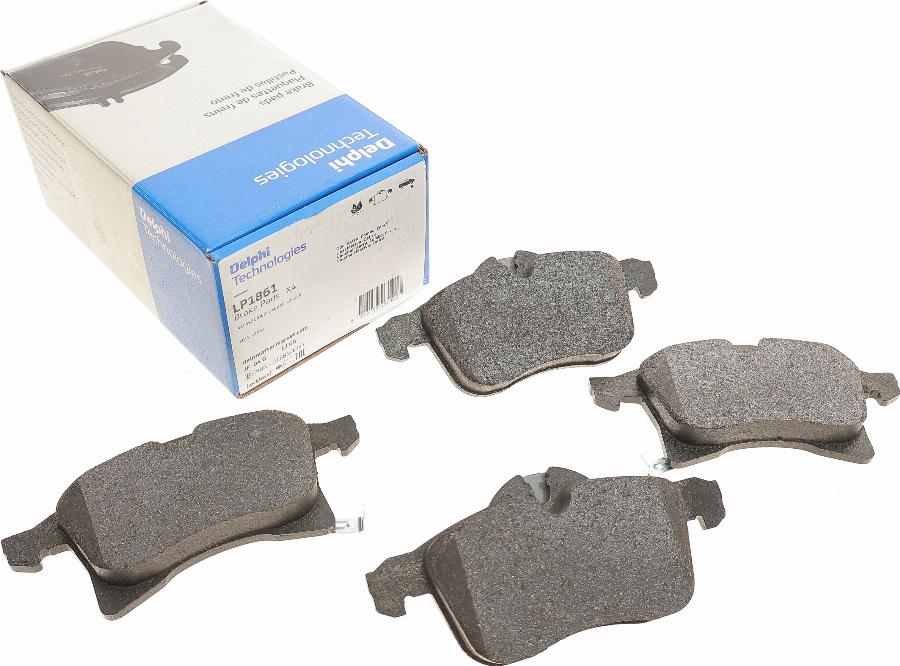 Delphi LP1861 - Brake Pad Set, disc brake autospares.lv