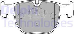 Delphi LP1863 - Brake Pad Set, disc brake autospares.lv