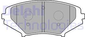 Delphi LP1867 - Brake Pad Set, disc brake autospares.lv