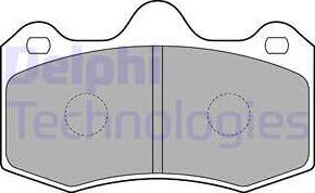 Delphi LP1809 - Brake Pad Set, disc brake autospares.lv