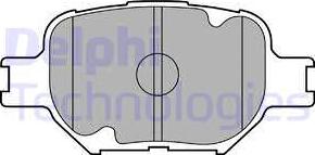 Delphi LP1804 - Brake Pad Set, disc brake autospares.lv