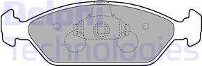 Delphi LP1805 - Brake Pad Set, disc brake autospares.lv