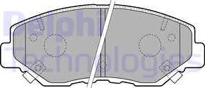 Delphi LP1806 - Brake Pad Set, disc brake autospares.lv