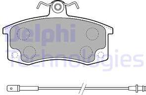 Delphi LP1800 - Brake Pad Set, disc brake autospares.lv