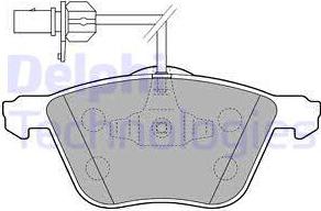 Delphi LP1801 - Brake Pad Set, disc brake autospares.lv