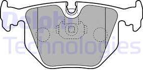 Delphi LP1803 - Brake Pad Set, disc brake autospares.lv