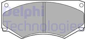 Delphi LP180 - Brake Pad Set, disc brake autospares.lv