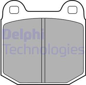 Delphi LP1814 - Brake Pad Set, disc brake autospares.lv