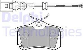 Delphi LP1815 - Brake Pad Set, disc brake autospares.lv