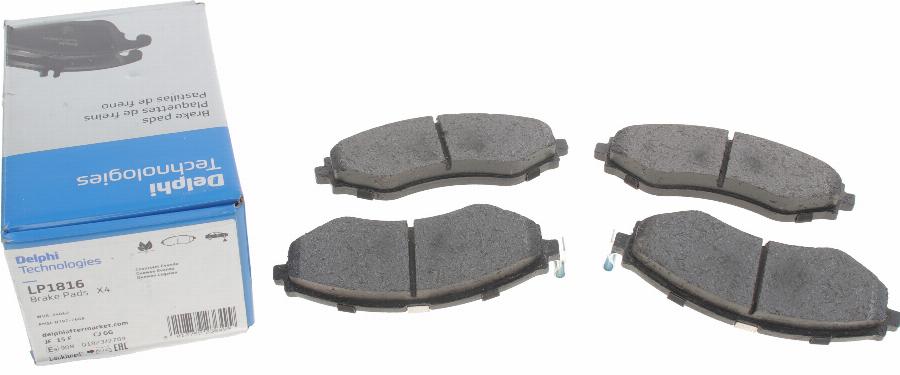 Delphi LP1816 - Brake Pad Set, disc brake autospares.lv