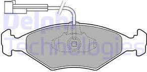 Delphi LP1811 - Brake Pad Set, disc brake autospares.lv