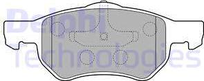 Delphi LP1818 - Brake Pad Set, disc brake autospares.lv