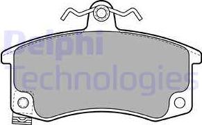 Delphi LP1889 - Brake Pad Set, disc brake autospares.lv