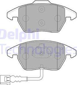 Delphi LP1837 - Brake Pad Set, disc brake autospares.lv