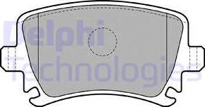Delphi LP1824 - Brake Pad Set, disc brake autospares.lv
