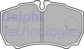 Delphi LP1826 - Brake Pad Set, disc brake autospares.lv
