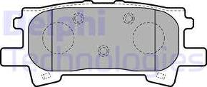 Delphi LP1820 - Brake Pad Set, disc brake autospares.lv