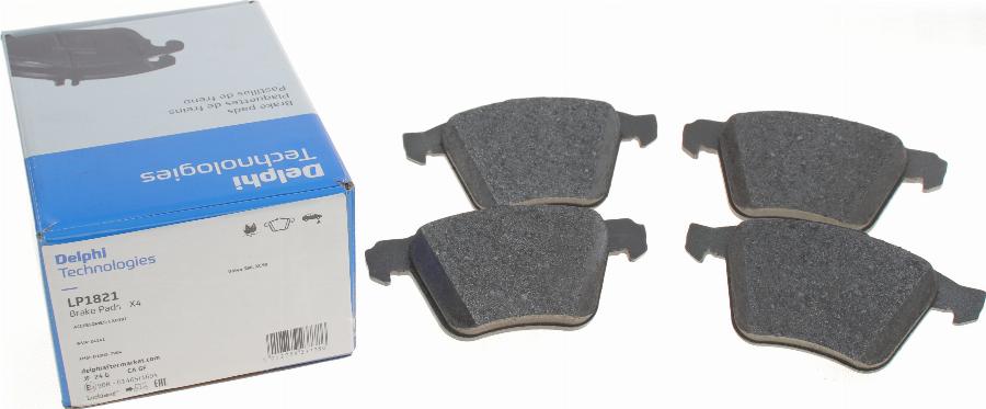 Delphi LP1821 - Brake Pad Set, disc brake autospares.lv