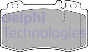 Delphi LP1828 - Brake Pad Set, disc brake autospares.lv