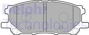 Delphi LP1823 - Brake Pad Set, disc brake autospares.lv