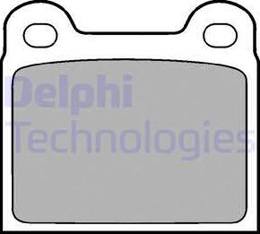 Delphi LP18 - Brake Pad Set, disc brake autospares.lv