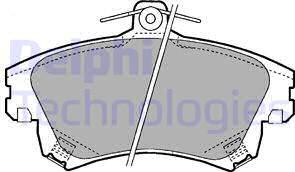 Delphi LP1398 - Brake Pad Set, disc brake autospares.lv