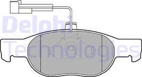 Delphi LP1397 - Brake Pad Set, disc brake autospares.lv