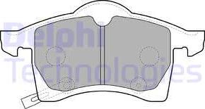 Delphi LP1309 - Brake Pad Set, disc brake autospares.lv