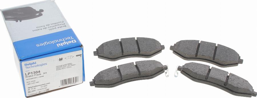 Delphi LP1304 - Brake Pad Set, disc brake autospares.lv