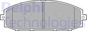Delphi LP1305 - Brake Pad Set, disc brake autospares.lv