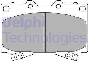 Delphi LP1308 - Brake Pad Set, disc brake autospares.lv