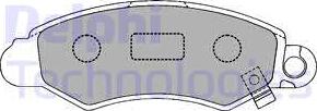 Delphi LP1318 - Brake Pad Set, disc brake autospares.lv