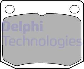 Delphi LP131 - Brake Pad Set, disc brake autospares.lv