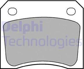 Delphi LP133 - Brake Pad Set, disc brake autospares.lv