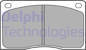 Delphi LP132 - Brake Pad Set, disc brake autospares.lv